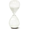 Miniatyrbild 1 av 5: Timglas med sand, färgglatt och modernt, sandtimer inspirerad av glas för hem- och kontorsdekoration White 30 min