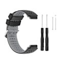 Miniatyrbillede 1 af 6: Silikon Urrem Garmin Forerunner 220, 230, 235, 630, 620, 735XT, Approach Sort Black
