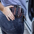 Miniatyrbilde 4 av 5: Multifunksjonsbelteskive, Lær Edc-organisator for menn, Leatherman-etui med pennholder, nøkkelholder, lommelykt-etui, Lær Edc-etui (br