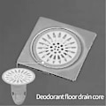 Miniatyrbild 3 av 5: Avloppsvatten Anti-lukt Duschbrunnstopp Deodorant Golvbrunnstäcke stcyv White