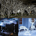 Miniatyrbilde 5 av 5: Lyslenke 50M 400 LED Julelys Innendørs og Utendørs 8 Moduser Vanntette Lyslenker Transparent Kabel for Hjemmedekor
