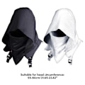 Miniatyrbillede 3 af 5: Rogue Cowl Middelalder Hættehat Rogue Ridder Cosplay Rogue Rollespil White