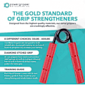 Miniatyrbillede 3 af 6: Power Gripper Metal Series - Professionelle gribeforstærkere (50lbs - 400lbs) til træning af greb, håndled og arme
