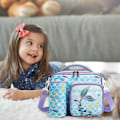 Miniatyrbild 5 av 5: Lunchväska för barn, Isolerad Tote Bag Lunchlåda för barn, Skolryggsäck Snacksburk, Kvadratisk Lunchbox Mermaid