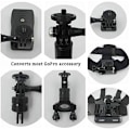 Miniatyrbild 4 av 7: Kameramonteringsadapter 1/4\" -20 Konverteringsadapter Stativmontering för aluminiummetall - Montera din kamera på valfri GoPro-montering, 2-pack
