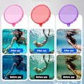 Pikkukuva 3 / 4: Sukelluslinssisuodatin Insta360 Go 3 -kameran sukelluskoteloon, vedenpitävä kuori, ABS-linssisuodatin Multicolor Style B