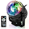 Miniatyrbilde 1 av 4: Discokule Discolys Partylys Discolys Lyseffekter 7 Farger Musikkstyrt Led Dj Lys Partybelysning Partylampe Til Halloween Jul