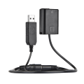 Miniatyrbilde 1 av 3: Np-fw50 Dummy Batteri + DC Strøm Bank (5v 2a) USB Adapterkabel Erstatning For Ac-pw20 For Sony Nex-3/5/6/7 Serie A33 A37 A35 A55 A7 A7r A7ii