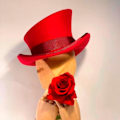 Miniatyrbilde 2 av 4: Asymmetrisk Topphatt Ullhatt Dame Herre Unisex Hatt Steam Punk Hatt Topphatt Mote Bånd Dekorativ Hatt Dekk Hode For Menn-yu RD1 One Size