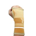 Sport Hög Elastisk Handledsbandage Ärmstöd Yellow L