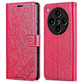 Miniatyrbild 1 av 5: AZNS Fodral för Oppo Find X8 Pro 5G - Anti-Repskyddande PU-Läder Stativ Plånboksfodral - Röd Multicolor Red