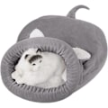 Miniatyrbild 1 av 3: Vinterbärbar hopfällbar halvinklädd katt sovningssäck (grå)