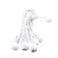 Miniatyrbild 4 av 4: Bungee-snöre, bungee-snöre, 40 st presenningspännare för banderoll, presenning, paviljong, tält, gardin förlängningssladd, presenningstöd (vit-150mm)