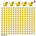 Miniatyrbild 1 av 11: 100/200 st Mini Gummi Ankor Miniatyr Harts Ankor Gula Små D 200st gula 200st 200pcs yellow 200pcs