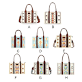 Miniatyrbillede 4 af 5: Wrangler Tote Taske Western Tasker til Kvinder Skuldertaske Boho Aztec Håndtasker NY Blue L