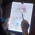Miniatyrbilde 6 av 8: A5 LED Lysboks, 5D Kunstmaleri Lysplate, Tilbehør, A5 Lysbrett, 3-Nivås Lysstyrke