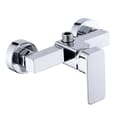 Väggmonterad kromad blandarduschkran 150 mm - Massiv mässing, 1/2\" inlopp/utlopp