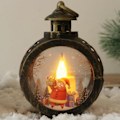 Pikkukuva 1 / 5: Joulupukki-lumimies-tuulilyhty Joulukoristeet kotiin