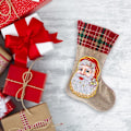 Miniatyrbild 3 av 8: Julstrumpor Diamantmålning Kits för Vuxna Nybörjare, 4 Pack Kamin Hängande Strumpor, DIY Strassmålning Julgransprydnader Christmas 1