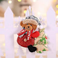 Miniatyrbillede 1 af 2: 12/1 stk. Juleplys Dukke Ornamenter Julemand Snemand Juletræ Hængende Vedhæng Hjem Jule Nytår Fest Dekorationer Gaver 02-D(14x13cm)