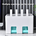 Miniatyrbilde 5 av 6: Dobbeltlags Wifi-ruter oppbevaringsboks skrivebord kontakt ledning organizer boks dekoder element skjult finish boks