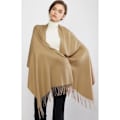 Miniatyrbilde 4 av 4: Dame Skjerf Pashmina Sjal og Wraps for Bryllup Skjerf for Kvinner Vinter Camel