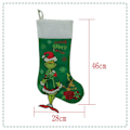 Miniatyrbillede 3 af 5: Grinch Jule-Strømpe Sæt af 4, Grinch Monster Julegavepose, Sjov Juleovnsophæng