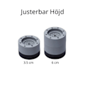 Miniatyrbilde 4 av 5: Vibrasjonsdemper for vaskemaskin / tørketrommel - Grå