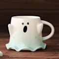 Miniatyrbillede 4 af 6: Tekop, Keramik 11oz Halloween Kaffeekop med Låg - Venlig Spøgelse