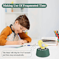 Miniatyrbild 2 av 5: Kökstimer Mekanisk Uppdragning 60 Minuter Timer Söta Djur Matlagningstimer För Barn Hantera Tid, Bakning Green