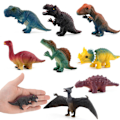Miniatyrbilde 2 av 3: Dinosaur leker for barn, bursdagsdekorasjon, dinosaurmodeller, Halloween, jul