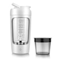 Miniatyrbillede 1 af 5: Fuldt Automatisk Blandekop Bærbar Protein Pulver Rysteflaske Elektrisk Protein Shaker Flaske White with Powder Box
