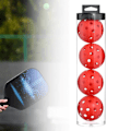 Pikkukuva 5 / 5: Sisäpickleballit - Sisäkentän pickleball-palloja - 4 pakkausta pickleballeja - Turnauspickleballeja Red 74mm