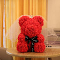Pikkukuva 3 / 5: Ruusu Karhu Tekokukka Vaahto Ikuinen Elämä Ystävänpäivälahjat Koti Sisustus Lahjapakkauksella Teddy Bear Apple Red