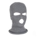 Pikkukuva 1 / 5: Neulottu unisex-pipo, jossa 3 reikää, tuulenpitävä, pehmeä ja lämmin talvipipo ulkoiluun Grey One Size