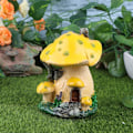 Miniatyrbild 3 av 8: Miniatyr svamp prydnad terrarium tillbehör svamp hus miniatyr svamp hus statyer tillbehör för terrarium dekor glas prydnader Yellow