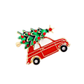 Pikkukuva 4 / 5: 1/2/3/5 Neulanappipaidan Naisten Asusteet Joulu Rintamerkki Lahja Autotyyppi A 5Set Car Type A 5Set