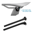 Miniatyrbillede 3 af 5: Cykel Sadelpindsklemme til Carbon Sadel Rails Adapter 7x9mm Cykel Sadelpind Rør Oval / Runde Clips