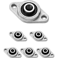 Miniatyrbillede 4 af 4: 6 stk. KFL08 Flange Kuglelejer, 8mm leje, Zinklegering, til 3D-printer