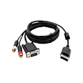 Miniatyrbilde 2 av 5: VGA-kabel for Dreamcast High Definition + 3,5 mm til 2-hann RCA-adapter
