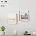 Miniatyrbild 5 av 5: Tidningsställ Metall Väggmontering Hem Utrymmesbesparande Förvaringshylla Black