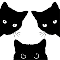 Miniatyrbillede 1 af 2: Bilstickere solid CAT bilstickere kigger ud sort kat bil vindue