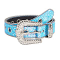 Miniatyrbillede 1 af 10: Rhinestone bælte taljebånd sky blue
