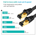 Miniatyrbilde 2 av 10: CAT8 Ethernet-kabel Lan-kabel Internettkabel