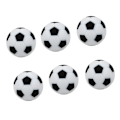 Miniatyrbillede 2 af 5: 6 stk. 32 mm Bordfodbold Fodbold Foosball Kugler Fussball Udskiftning Sort