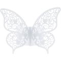 Miniatyrbilde 1 av 5: 50 x Butterfly Serviettringer, Perlepapir Serviettring, for Bryllup Kommunion Graduation Bursdagsfest Juldekorasjoner (Hvit)