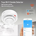 Miniatyrbild 4 av 5: Mini Smoglarm Smart WiFi Smogdetektor Brandlarm Realtidsappaviseringar för Hemfamilj 1pcs
