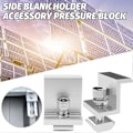 Miniatyrbilde 1 av 5: Solar End Clamps Solcellepanel Z Brakett Solcellemodulholder Endeklemmesett Justerbare Fester Solar 4pcs 35mm