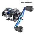 Spinnehjul Glatte Kraftfulde Letvægts Baitcast Tackle Tilbehør Blue Right Hand Style