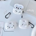 Miniatyrbilde 2 av 5: Kompatibel med AirPods Myk Silikonveske med Søt 3D Morsom Tegneserie Design Støtsikker Nøkkelring Deksel for Jenter Kvinner Airpod Pro